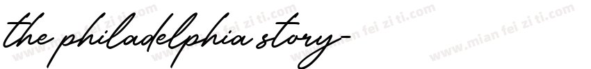 the philadelphia story字体转换